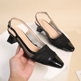 Women's High-grade French Square Chunky Classy Sandals